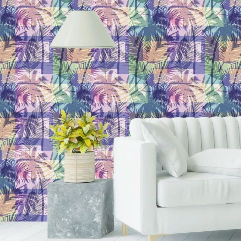 Papel de Parede Adesivo Tropical Colorido N019067 - Papel na Parede