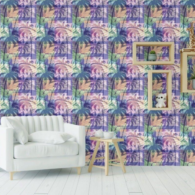 Papel de Parede Adesivo Tropical Colorido N019067 - Papel na Parede