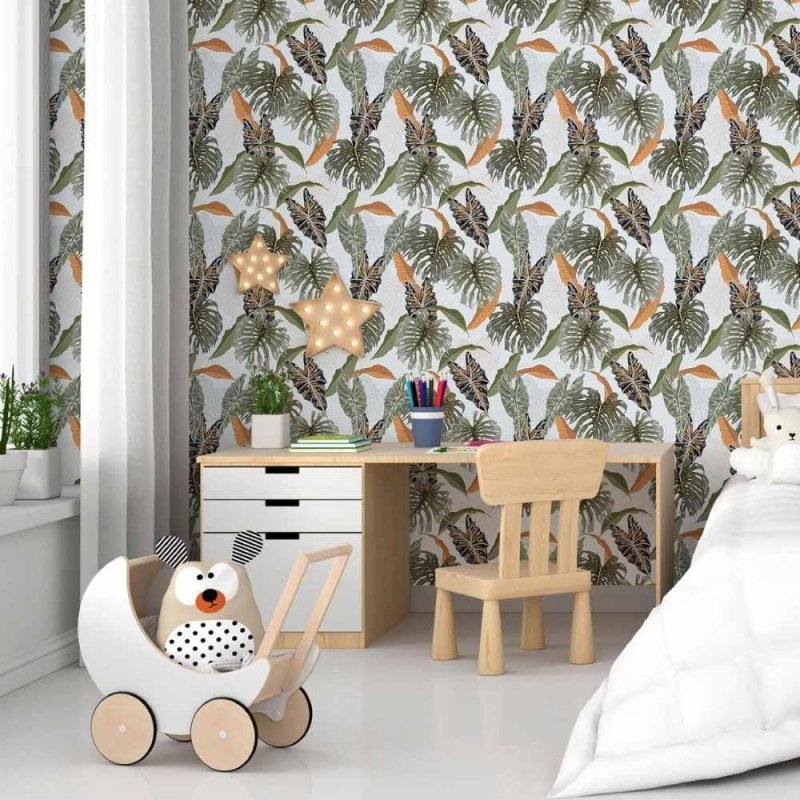 Papel de Parede Adesivo Tropical Folhas N015008 - Papel na Parede