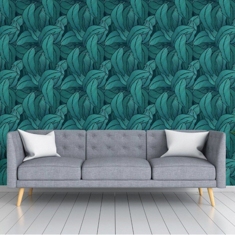 Papel de Parede Adesivo Tropical Folhas N018125 - Papel na Parede