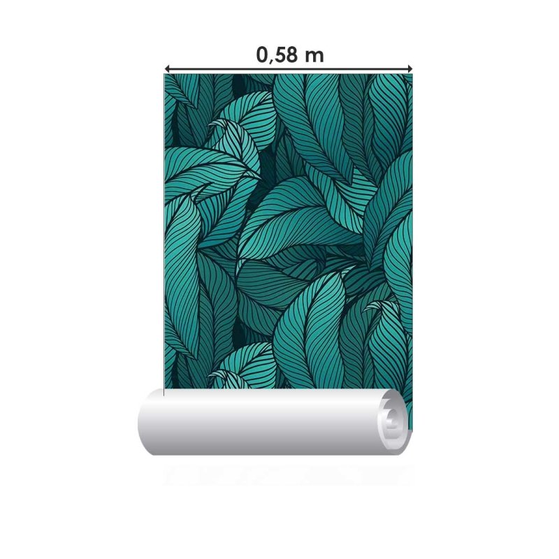 Papel de Parede Adesivo Tropical Folhas N018125 - Papel na Parede