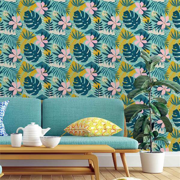 Papel de Parede Adesivo Tropical N817 - Papel na Parede