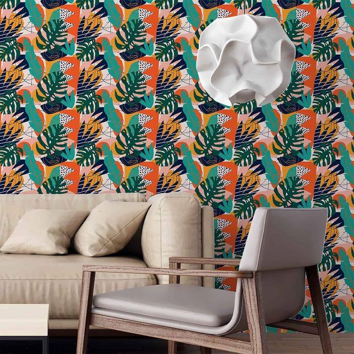 Papel de Parede Adesivo Tropical N849 - Papel na Parede