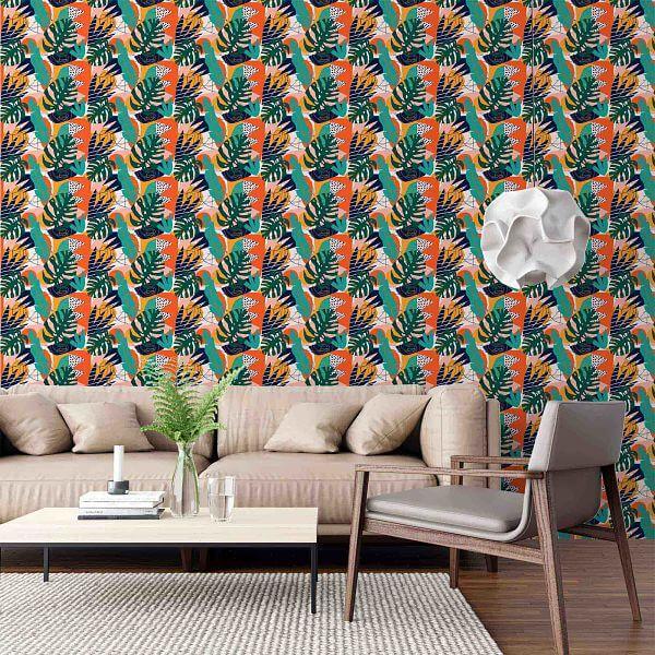 Papel de Parede Adesivo Tropical N849 - Papel na Parede
