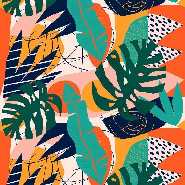 Papel de Parede Adesivo Tropical N849 - Papel na Parede
