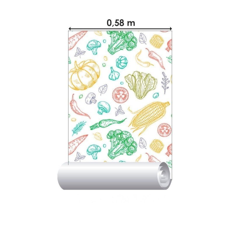 Papel de Parede Adesivo Vegetais Cozinha N013255 - Papel na Parede