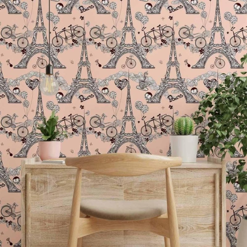 Papel de Parede Adesivo Viagem Paris N014109 - Papel na Parede