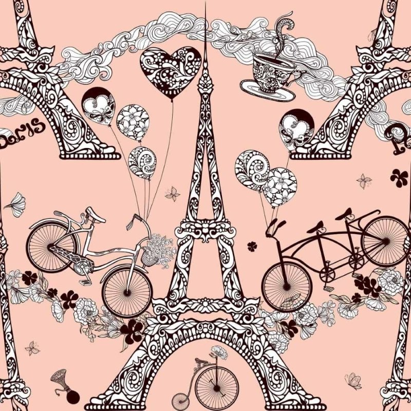Papel de Parede Adesivo Viagem Paris N014109 - Papel na Parede