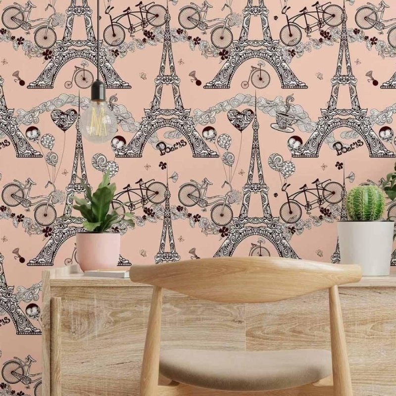 Papel de Parede Adesivo Viagem Paris N014109 - Papel na Parede