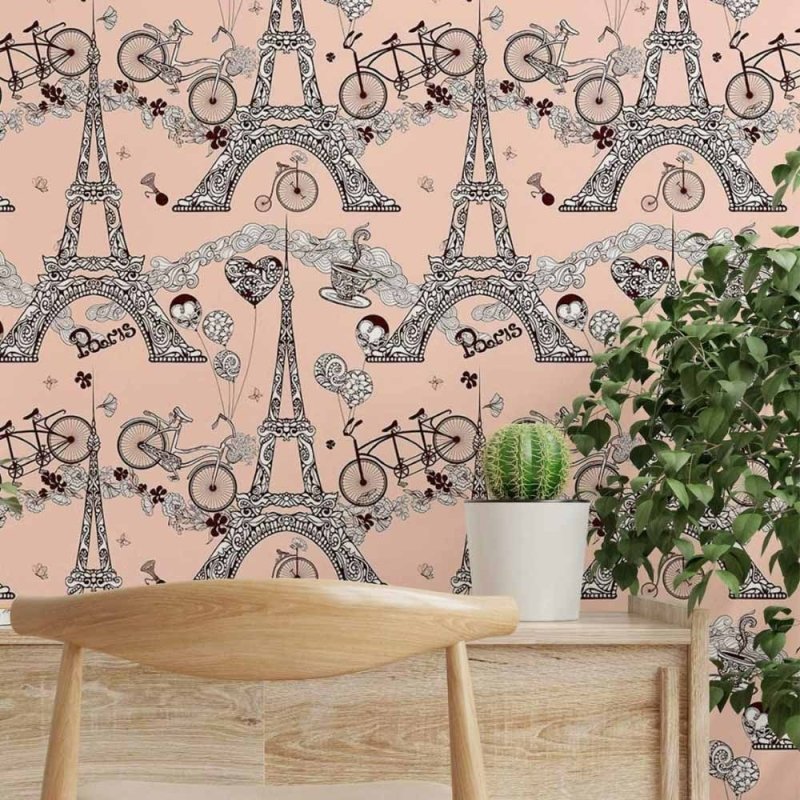 Papel de Parede Adesivo Viagem Paris N014109 - Papel na Parede