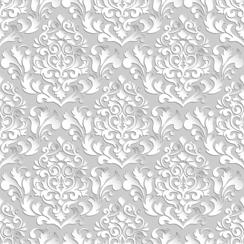 Papel de Parede Adesivo Vintage Cinza N03135 - Papel na Parede