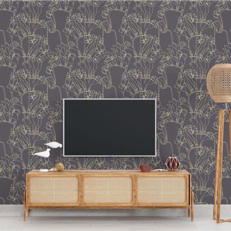 Papel de Parede Adesivo Vintage Floral N018127 - Papel na Parede
