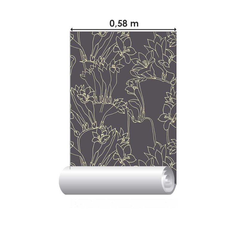 Papel de Parede Adesivo Vintage Floral N018127 - Papel na Parede
