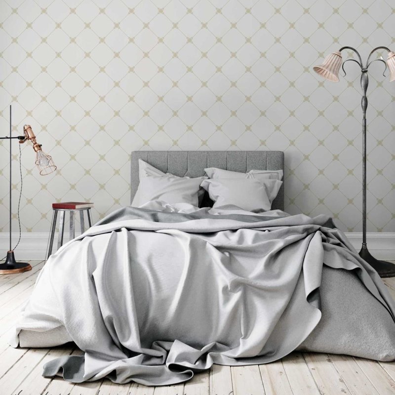 Papel de Parede Adesivo Vintage Geométrico Floral N05272 - Papel na Parede