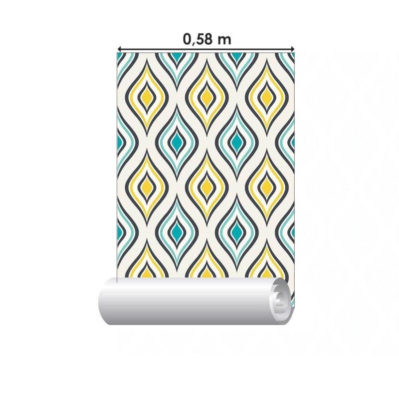 Papel de Parede Adesivo Vintage N02049 - Papel na Parede