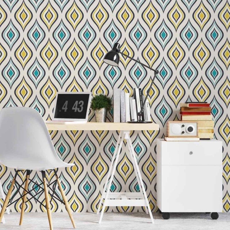 Papel de Parede Adesivo Vintage N02049 - Papel na Parede