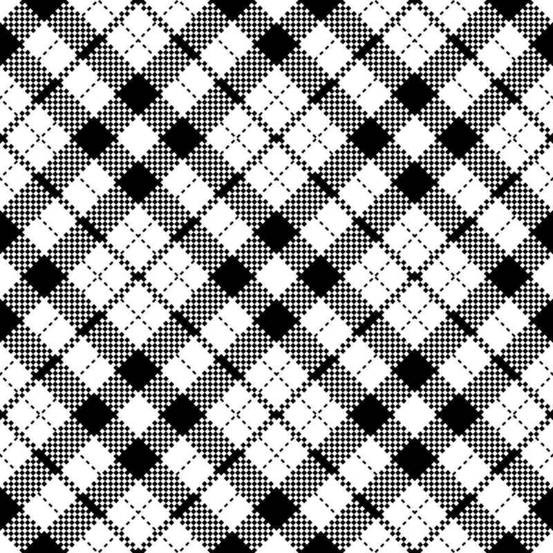 Papel de Parede Adesivo Xadrez Preto e Branco N04188 - Papel na Parede