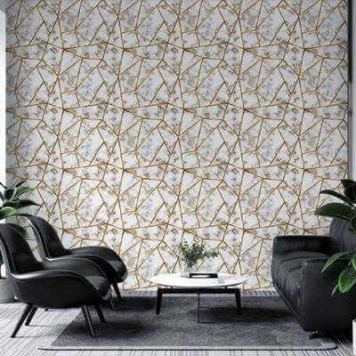 Papel de Parede Adesivo Zara Gold N8819 - Papel na Parede