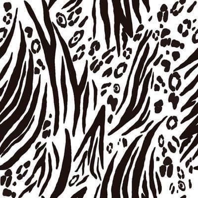 Papel de Parede Adesivo zebra e leopardo branco e preto 211320554 - Papel na Parede