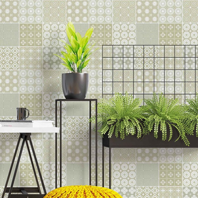 Papel de Parede Autocolante Azulejo Abstrato 246256393 - Papel na Parede