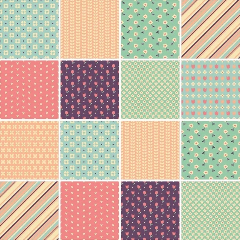 Papel de Parede Autocolante Azulejo Floral Colorido 281716007 - Papel na Parede