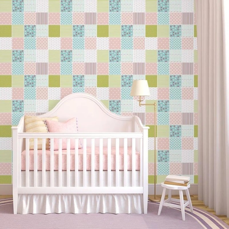Papel de Parede Autocolante Azulejo Geométrico 134706479 - Papel na Parede