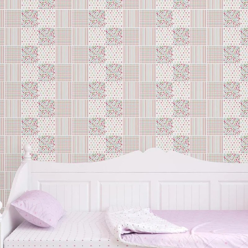 Papel de Parede Autocolante Azulejo Geométrico Colorido 161561489 - Papel na Parede