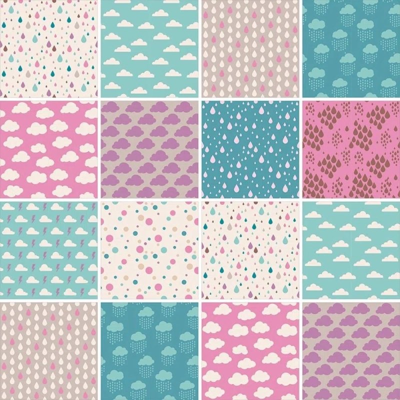 Papel de Parede Autocolante Azulejo Nuvens 313754708 - Papel na Parede