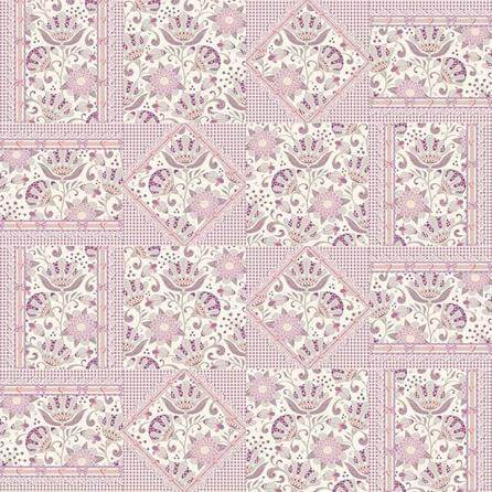 Papel de Parede Azulejo Floral 280596518 - Papel na Parede