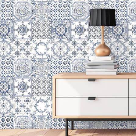 Papel de Parede Azulejo Português Replik J956-01 - Papel na Parede