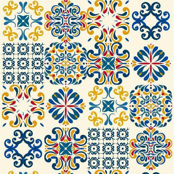 Papel de Parede Azulejo Portuguesa 227543416 - Papel na Parede