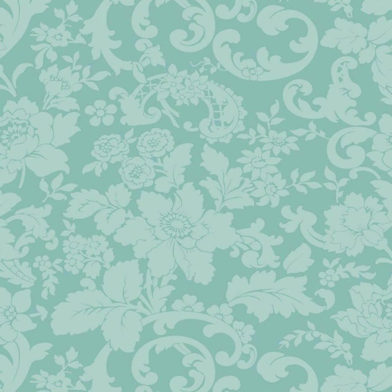 Papel de Parede Texturizado Concept floral verde 6705-4 - Papel na Parede