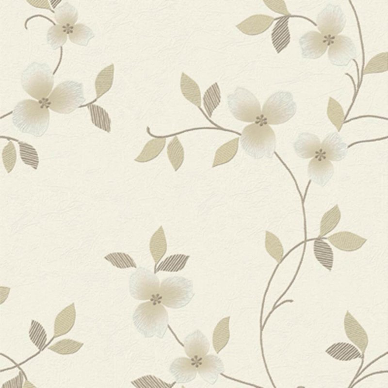 Papel de Parede Texturizado Floral Romântico Loft Decor 8007 - Papel na Parede