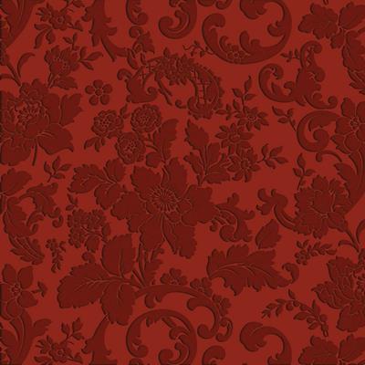 Papel de Parede Texturizado Luksuz floral vermelho 4058-5 - Papel na Parede