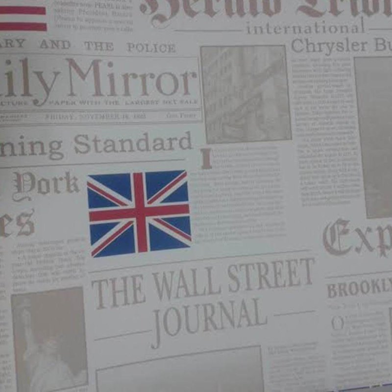 Papel de Parede Texturizado Wall Street jornal JW3902 - Papel na Parede