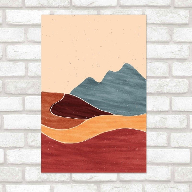 Poster Decorativo Abstrato Paisagem Deserto N015234 - Papel na Parede