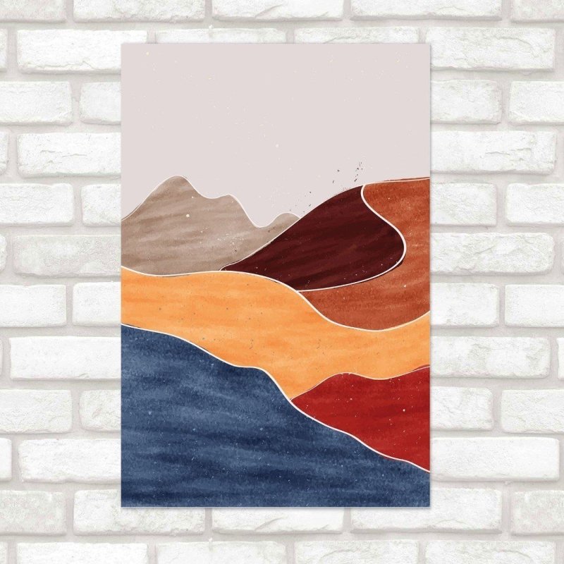 Poster Decorativo Abstrato Paisagem Deserto N015235 - Papel na Parede