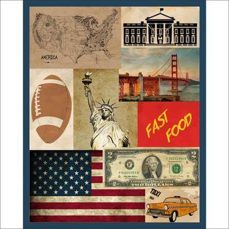 Poster decorativo America 8505 - Papel na Parede
