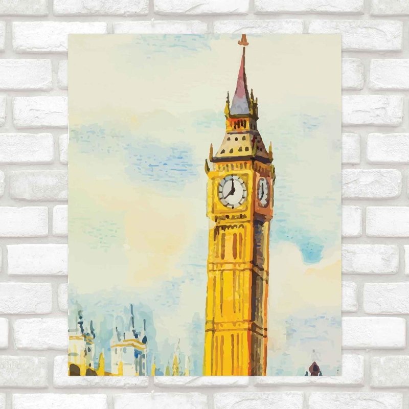 Poster Decorativo artistico londres PA069 - Papel na Parede