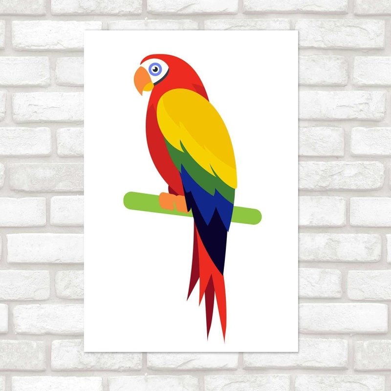 Poster Decorativo Aves Arara N010227 - Papel na Parede