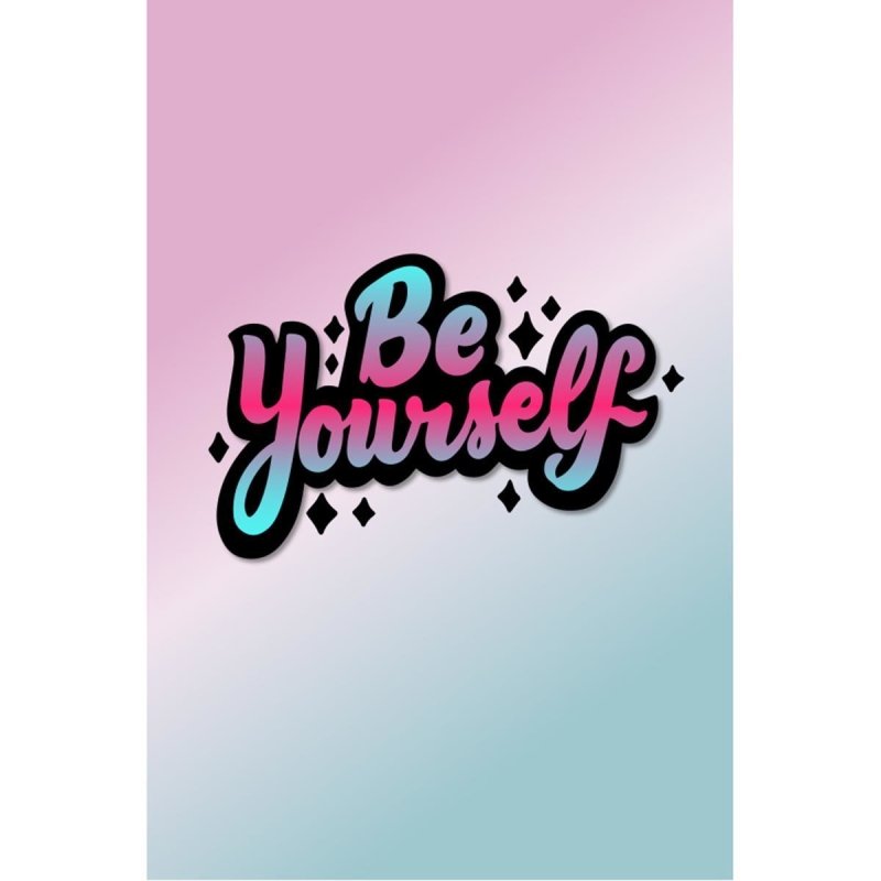 Poster Decorativo Be yourself Retrô N07285 - Papel na Parede