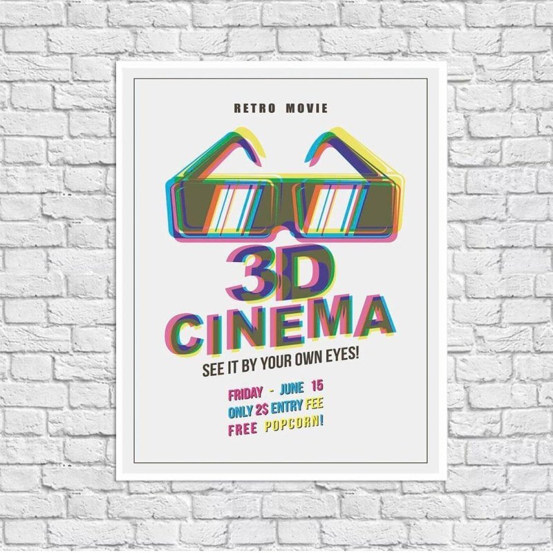 Poster Decorativo Cinema Filme Câmera 8028343 - Papel na Parede