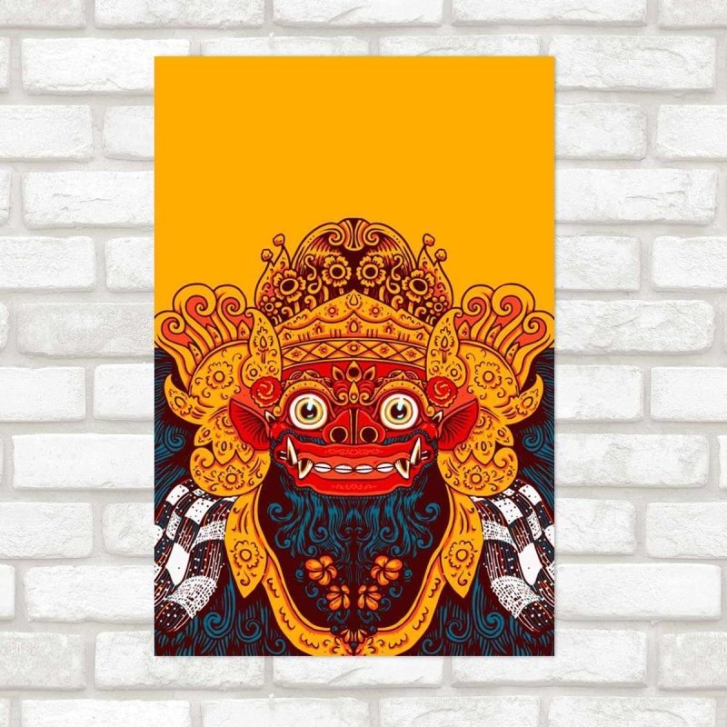 Poster Decorativo Deus Balinês N09282 - Papel na Parede