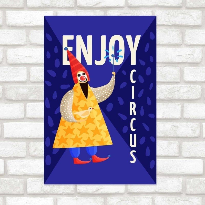 Poster Decorativo Divertido Circo N014218 - Papel na Parede