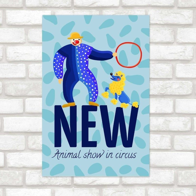 Poster Decorativo Divertido Circo N014221 - Papel na Parede