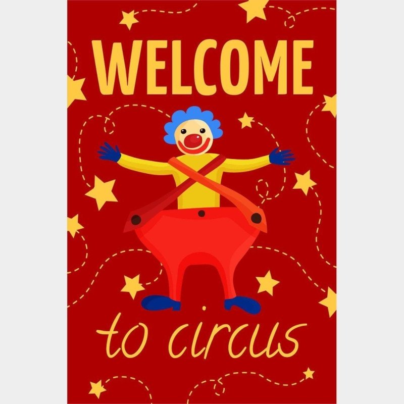Poster Decorativo Divertido Circo N014225 - Papel na Parede