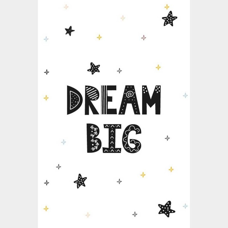 Poster Decorativo Dream Big - Sonhe Grande N08102 - Papel na Parede