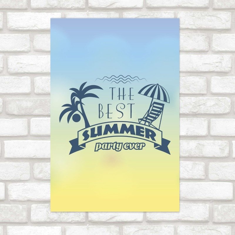 Poster Decorativo Férias The Best Summer N012164 - Papel na Parede