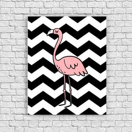 Poster Decorativo Flamingo Tumblr 685405 - Papel na Parede
