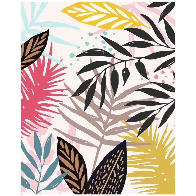 Poster Decorativo folhas PA0107 - Papel na Parede